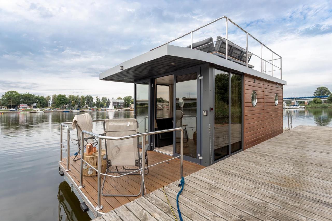 Lemuria Houseboat - Plywajacy Domek Na Wodzie Wroclaw Luaran gambar